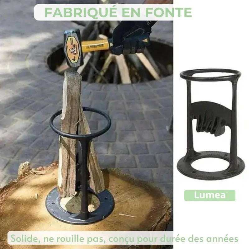 Fendeur Bois Fonte | Coupe-bûches manuel robuste sans effort - Image 4