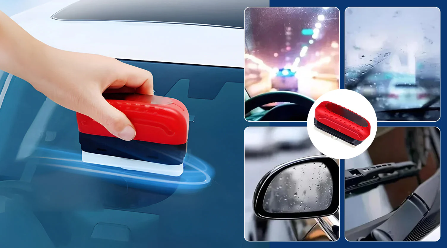 KIT NETTOYAGE PARE BRISE AVEC SOLUTION HYDROPHOBE - Image 3