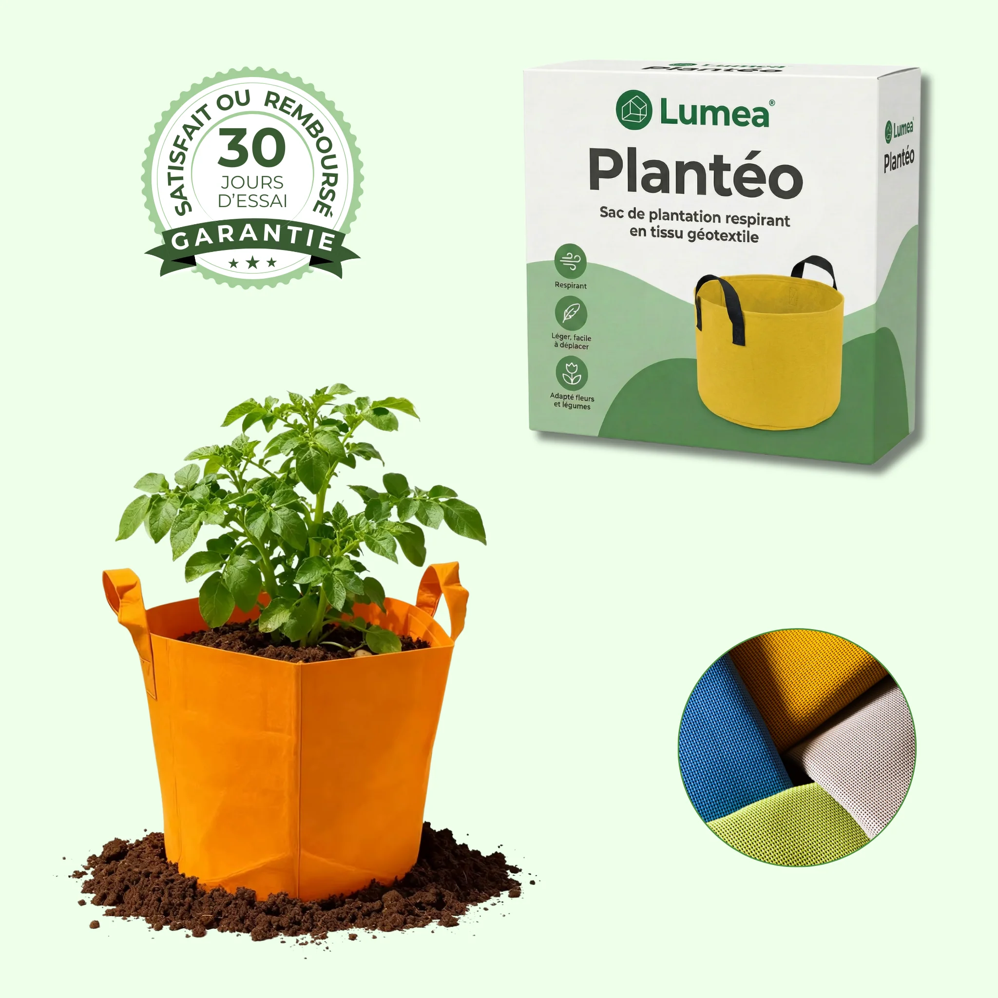 Plantéo | Sac de plantation respirant en tissu géotextile - Image 2
