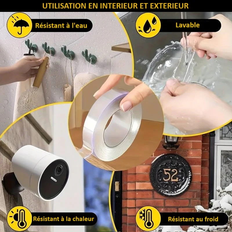 RUBAN ADHÉSIF TRANSPARENT RÉUTILISABLE - Image 5