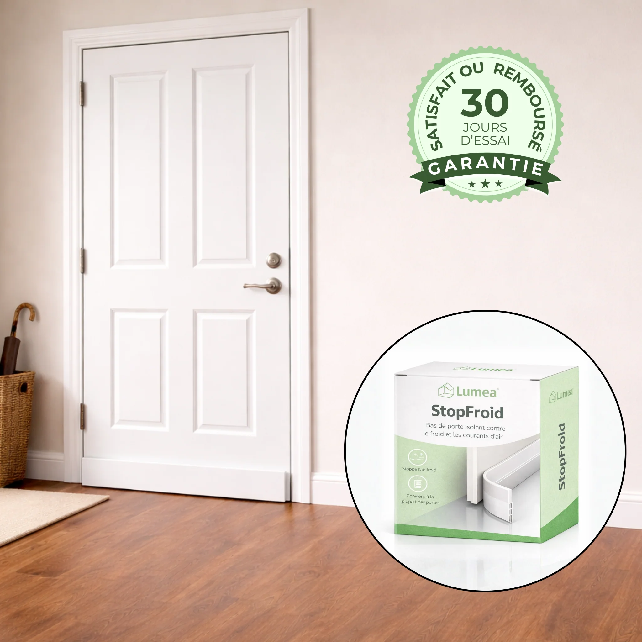 StopFroid | Bas de porte isolant contre le froid et les courants d’air - Image 5