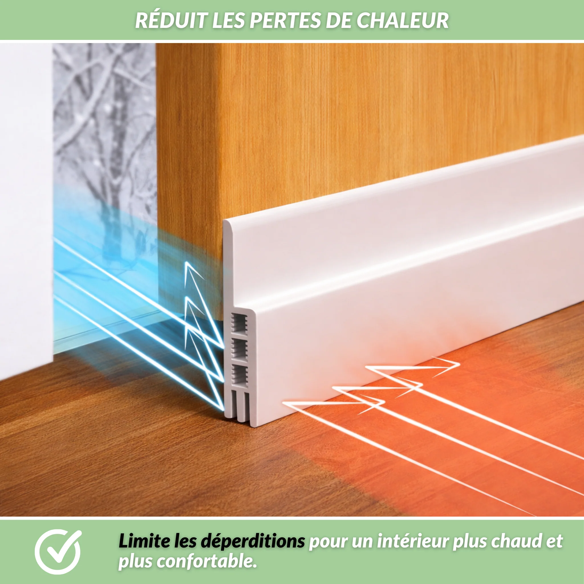 StopFroid | Bas de porte isolant contre le froid et les courants d’air - Image 6