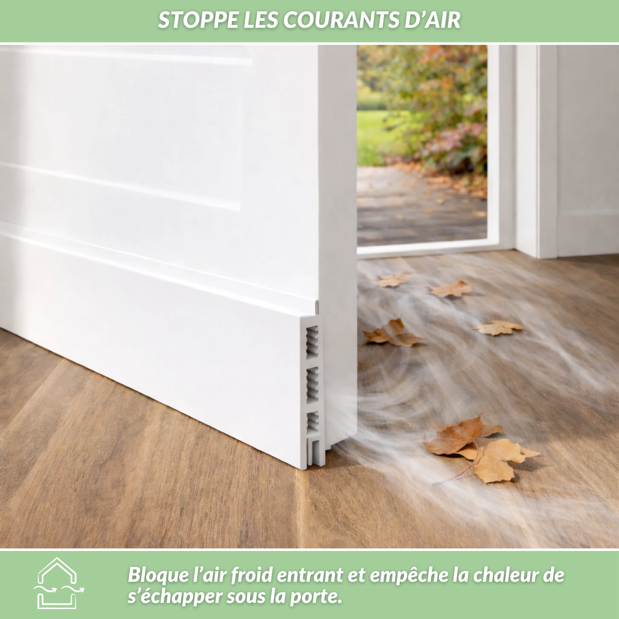 StopFroid | Bas de porte isolant contre le froid et les courants d’air - Image 7