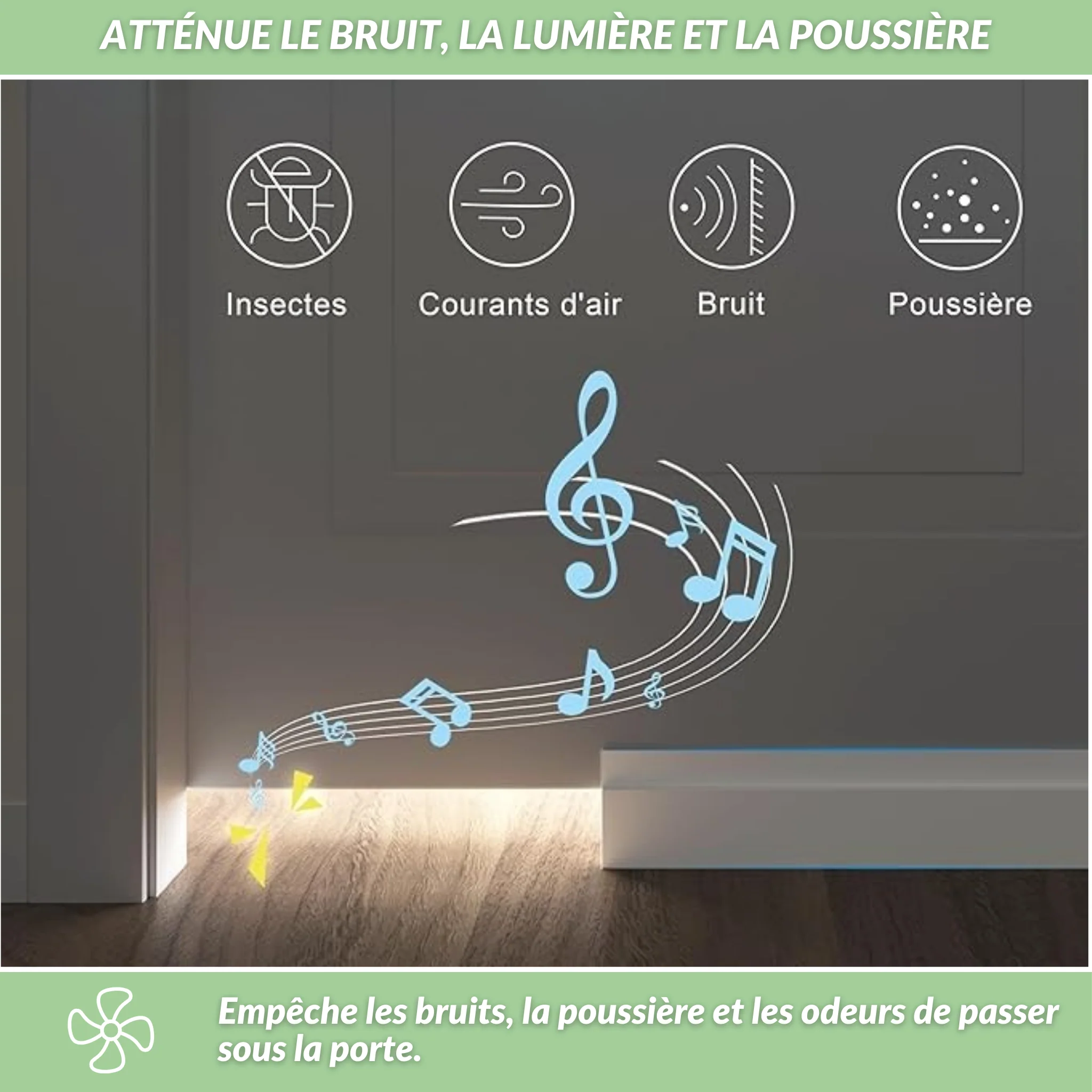 StopFroid | Bas de porte isolant contre le froid et les courants d’air - Image 8