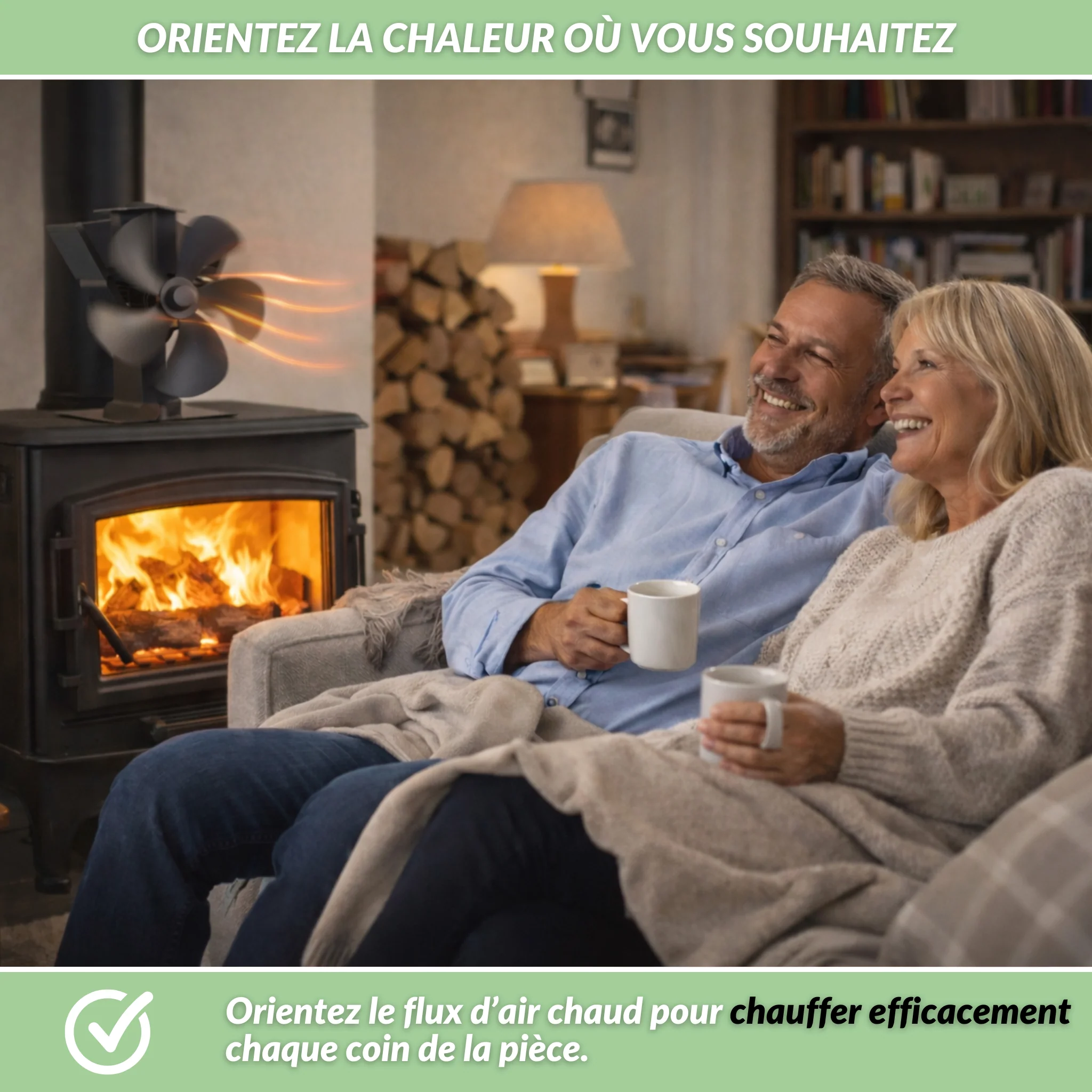ChauffaPlus™ | Ventilateur de poêle à bois autonome et sans électricité - Image 3